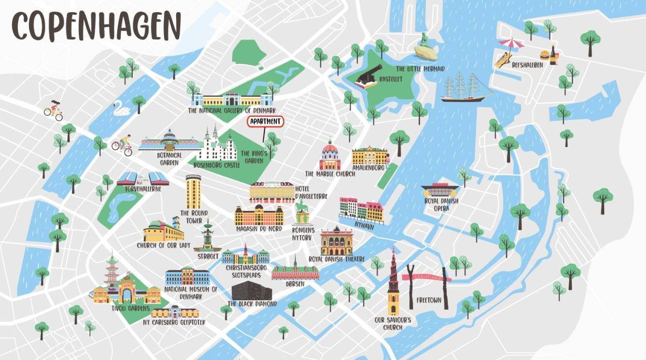 Xl Flat W 3 Bedrooms By Kings Garden In Cph Copenhague